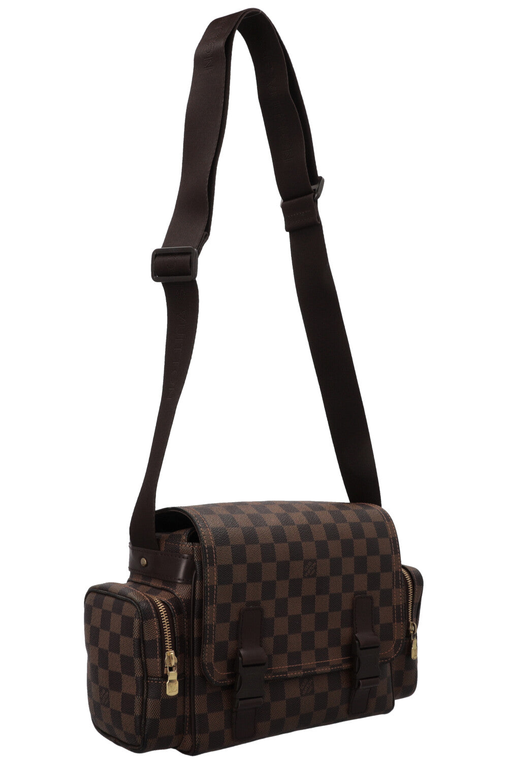 LOUIS VUITTON Reporter Melville Crossbody Bag Damier Ebene