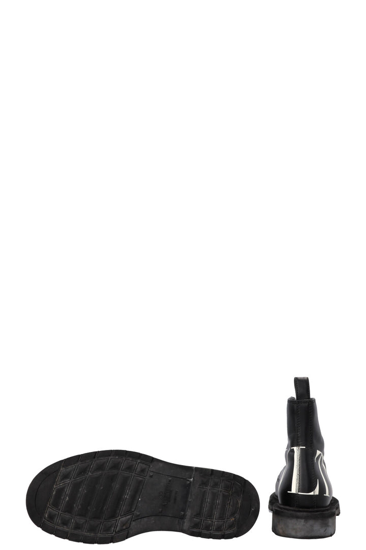 VALENTINO VLTN Ankle Lace Up Boots Black