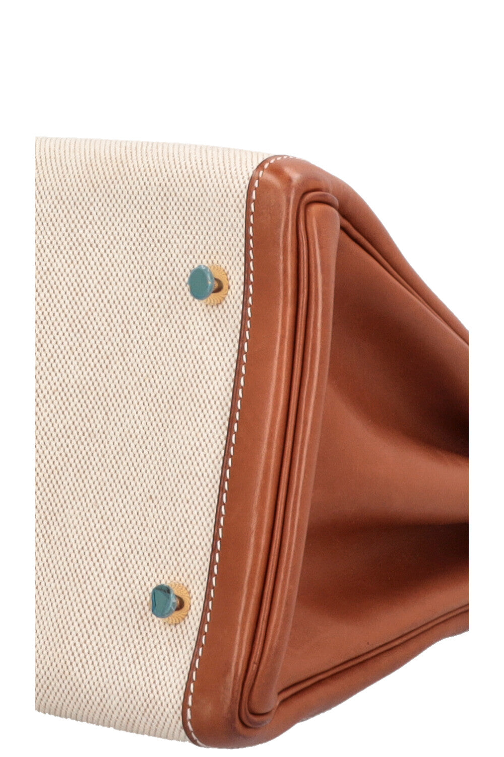 HERMÈS Kelly 40 Retourne Gold Barenia Toile H