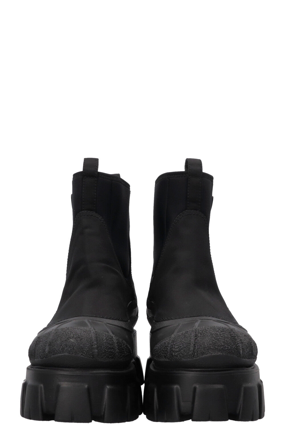 Bottines PRADA Monolith en nylon noir
