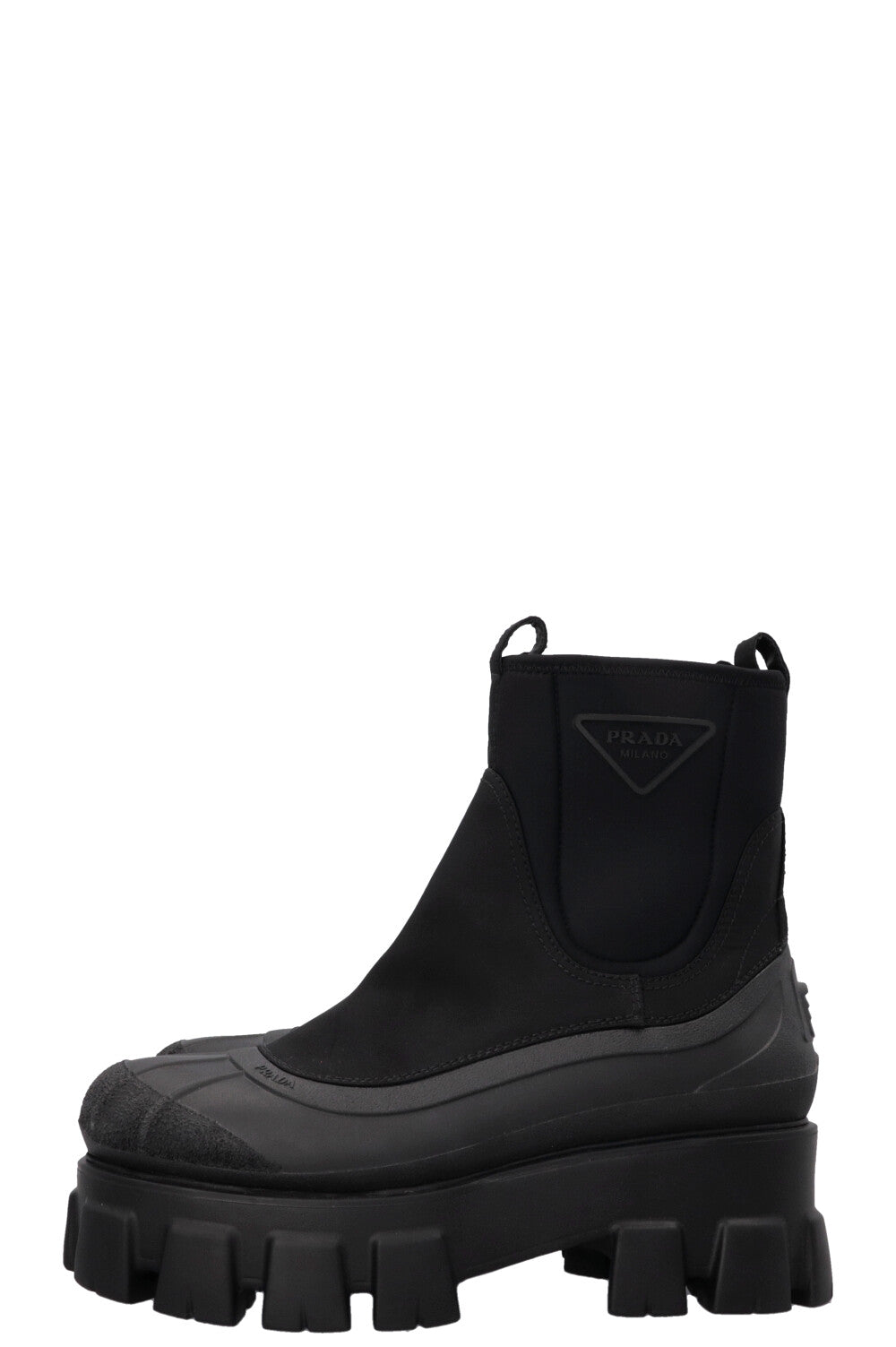 Bottines PRADA Monolith en nylon noir