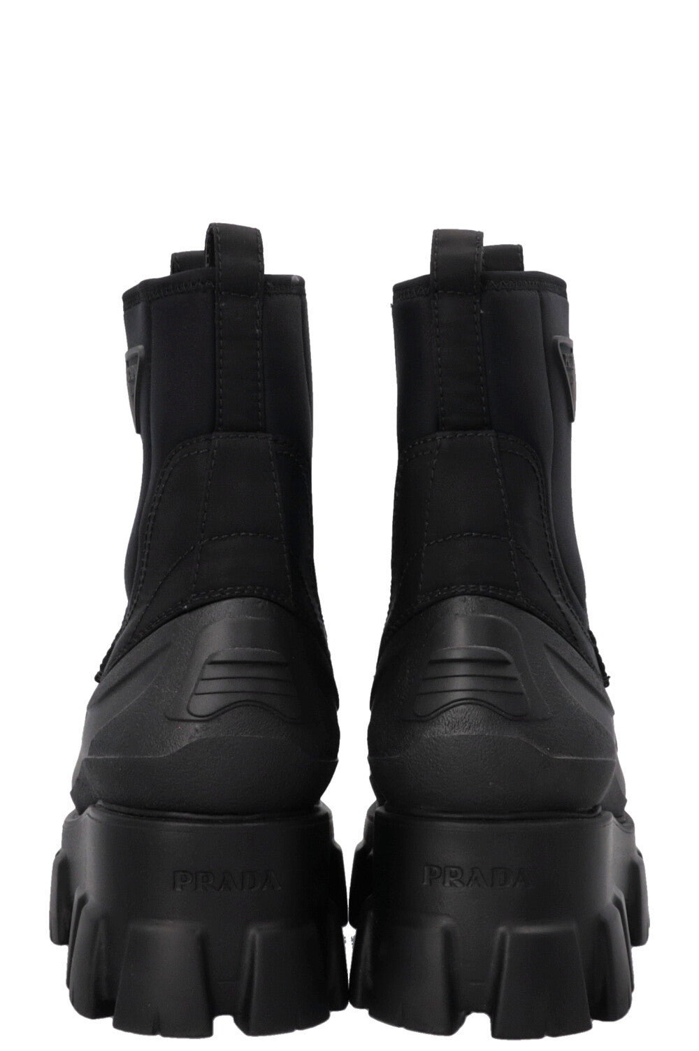 Bottines PRADA Monolith en nylon noir