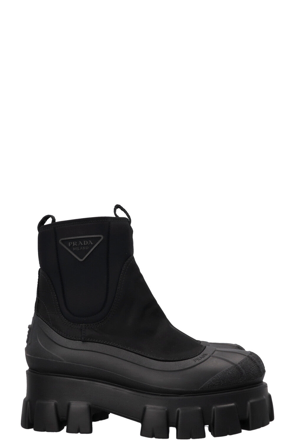 Bottines PRADA Monolith en nylon noir