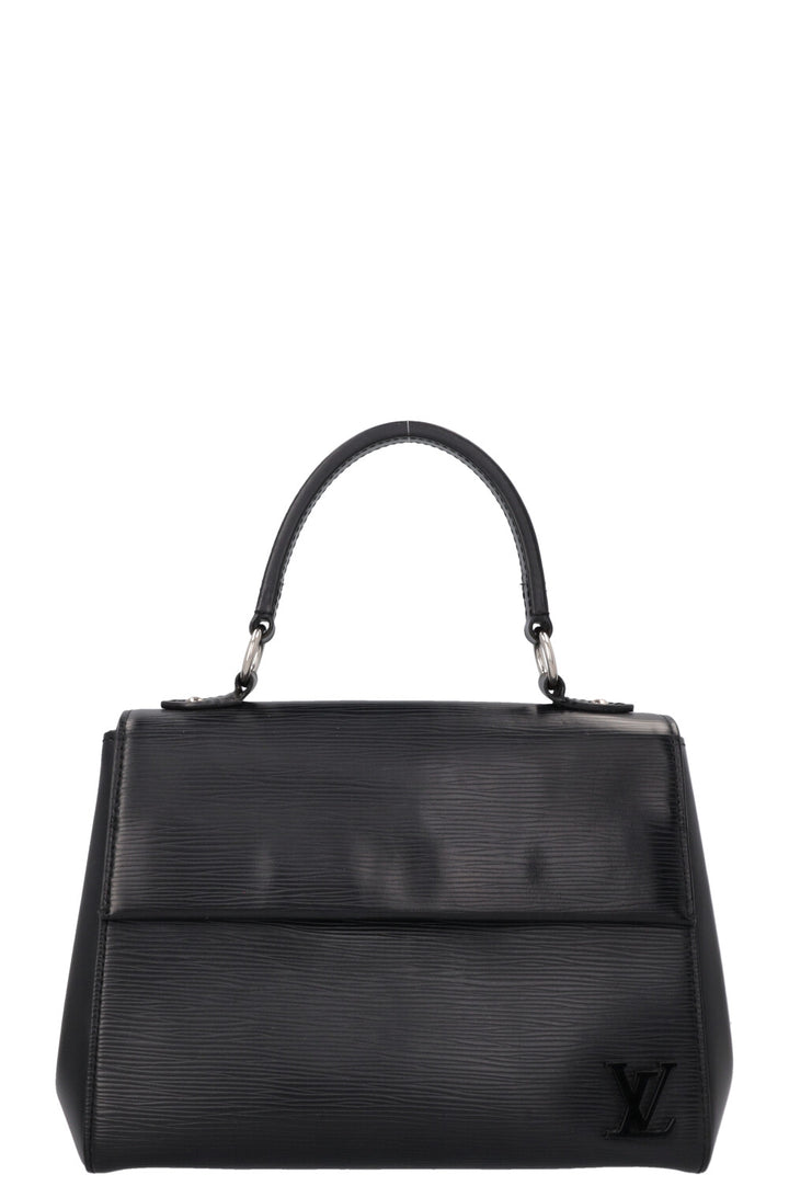 LOUIS VUITTON Cluny Top Handle Bag BB Epi Black