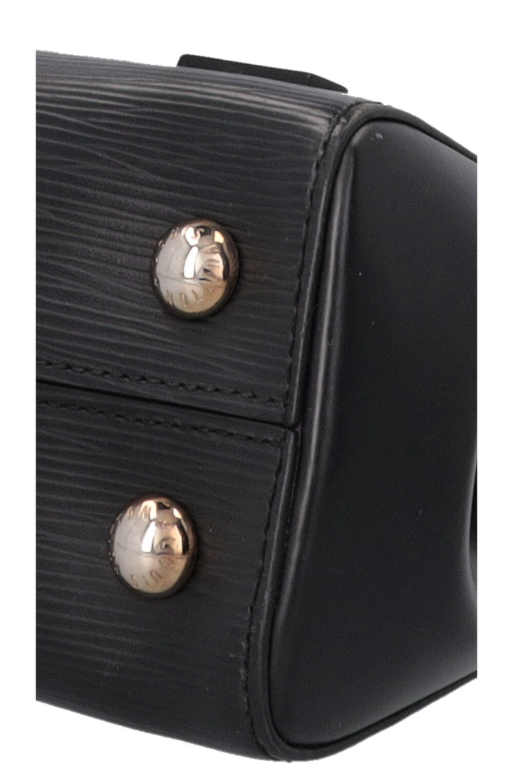 LOUIS VUITTON Cluny Top Handle Bag BB Epi Black