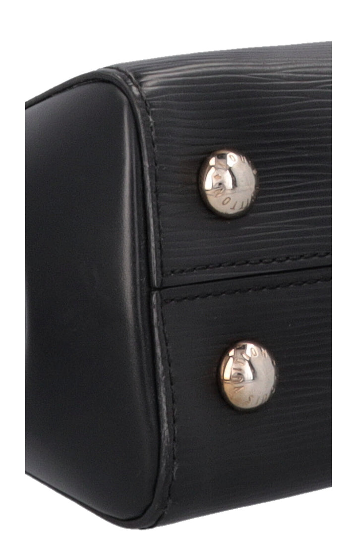 LOUIS VUITTON Cluny Top Handle Bag BB Epi Black