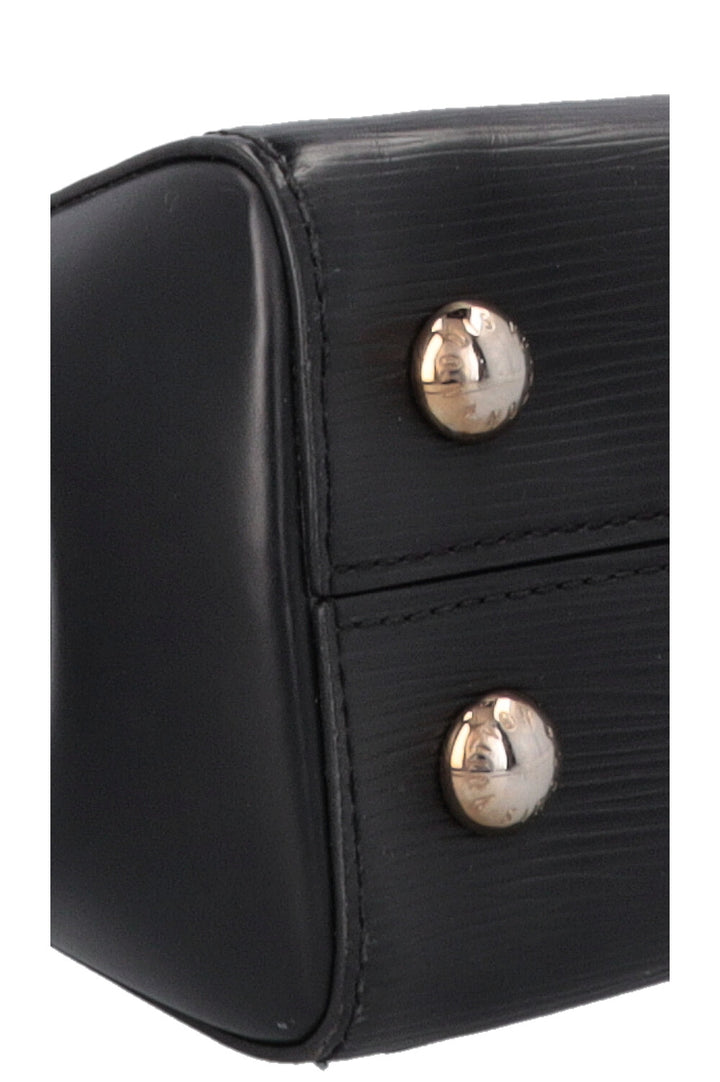 LOUIS VUITTON Cluny Top Handle Bag BB Epi Black