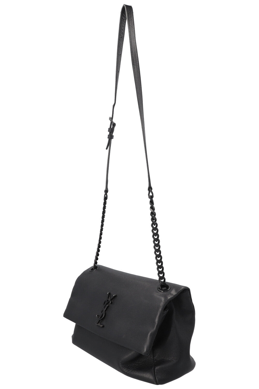 SAINT LAURENT Monogram West Hollywood Shoulder Bag Black