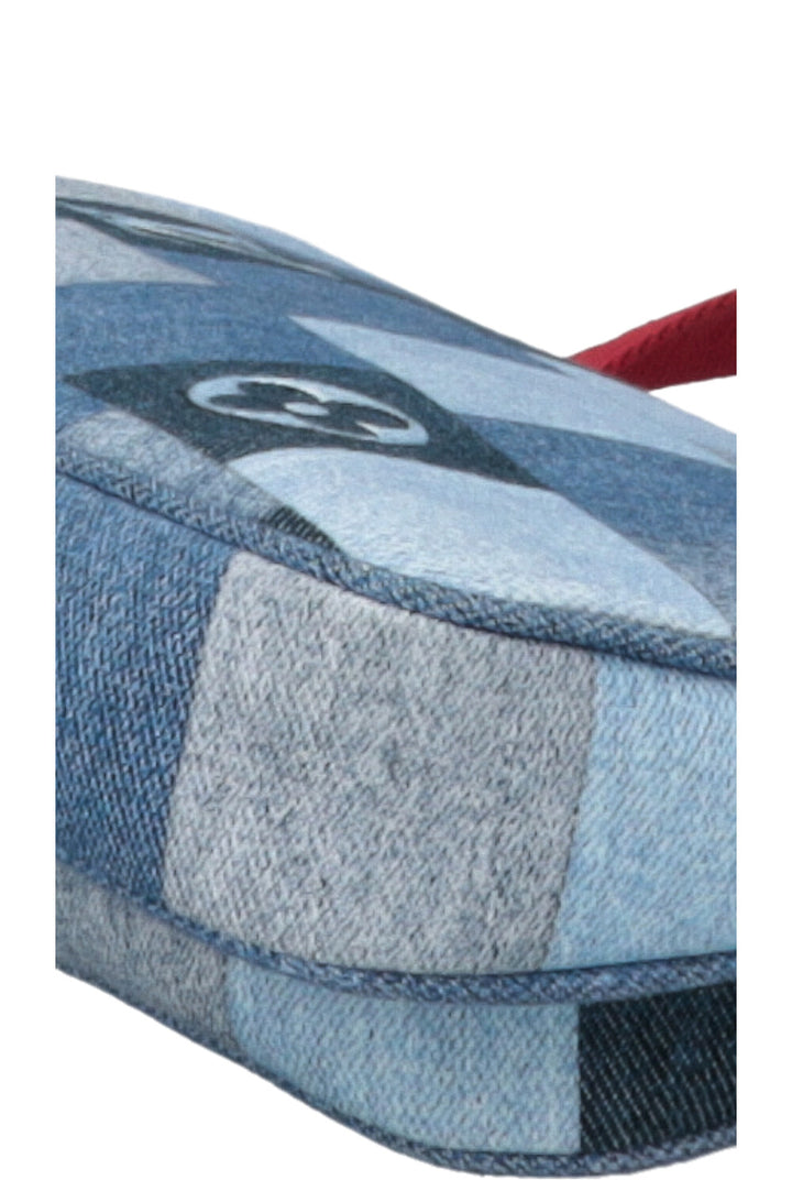 LOUIS VUITTON Multi Pochette Denim Blue Red