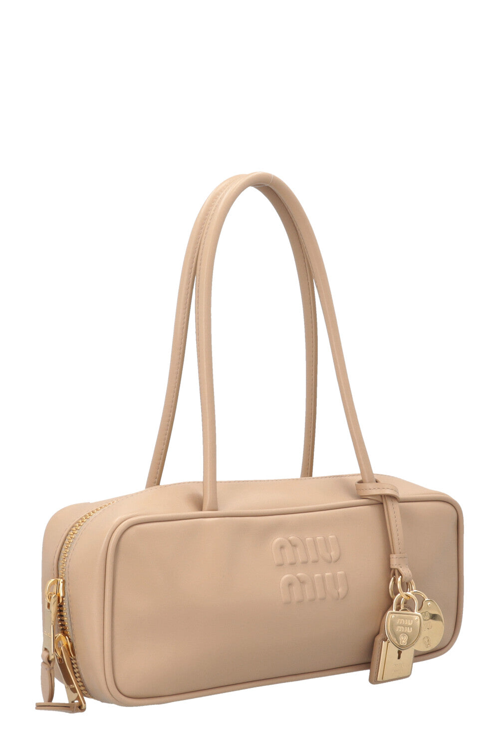 MIU MIU Beau Bag Small Leather Sand Beige
