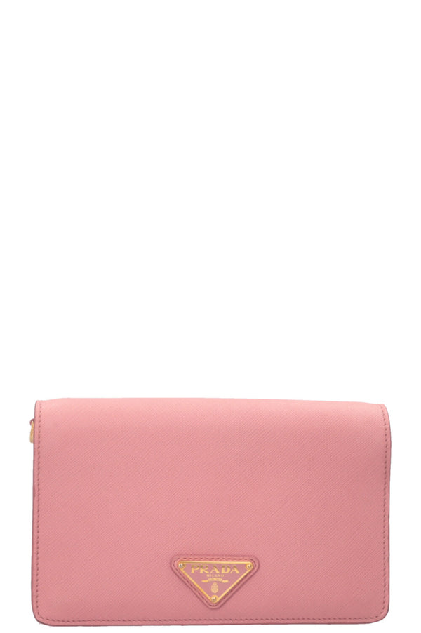 PRADA Mini Crossbody Bag Saffiano Pink