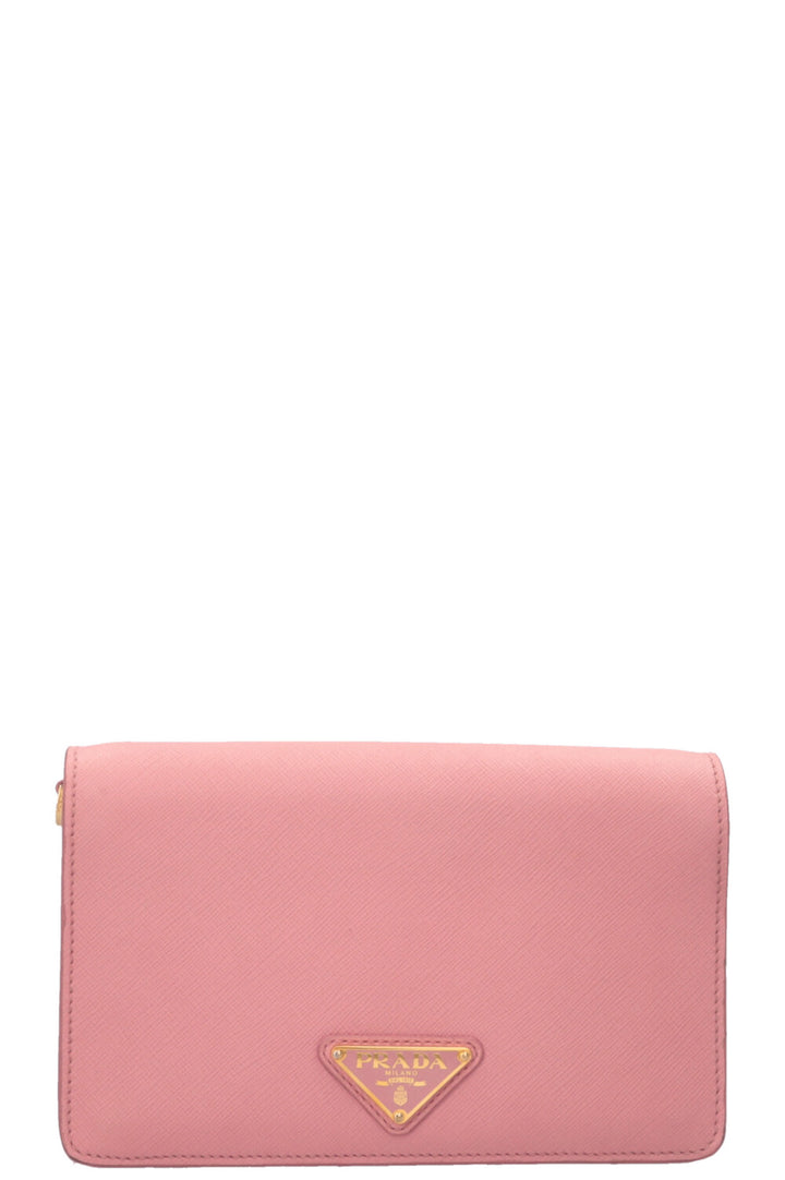 Sac bandoulière PRADA Mini Saffiano Rose