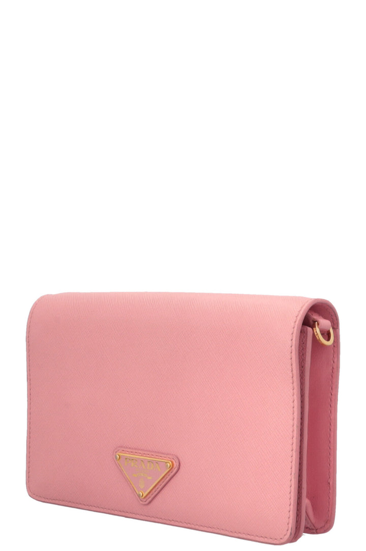 Sac bandoulière PRADA Mini Saffiano Rose