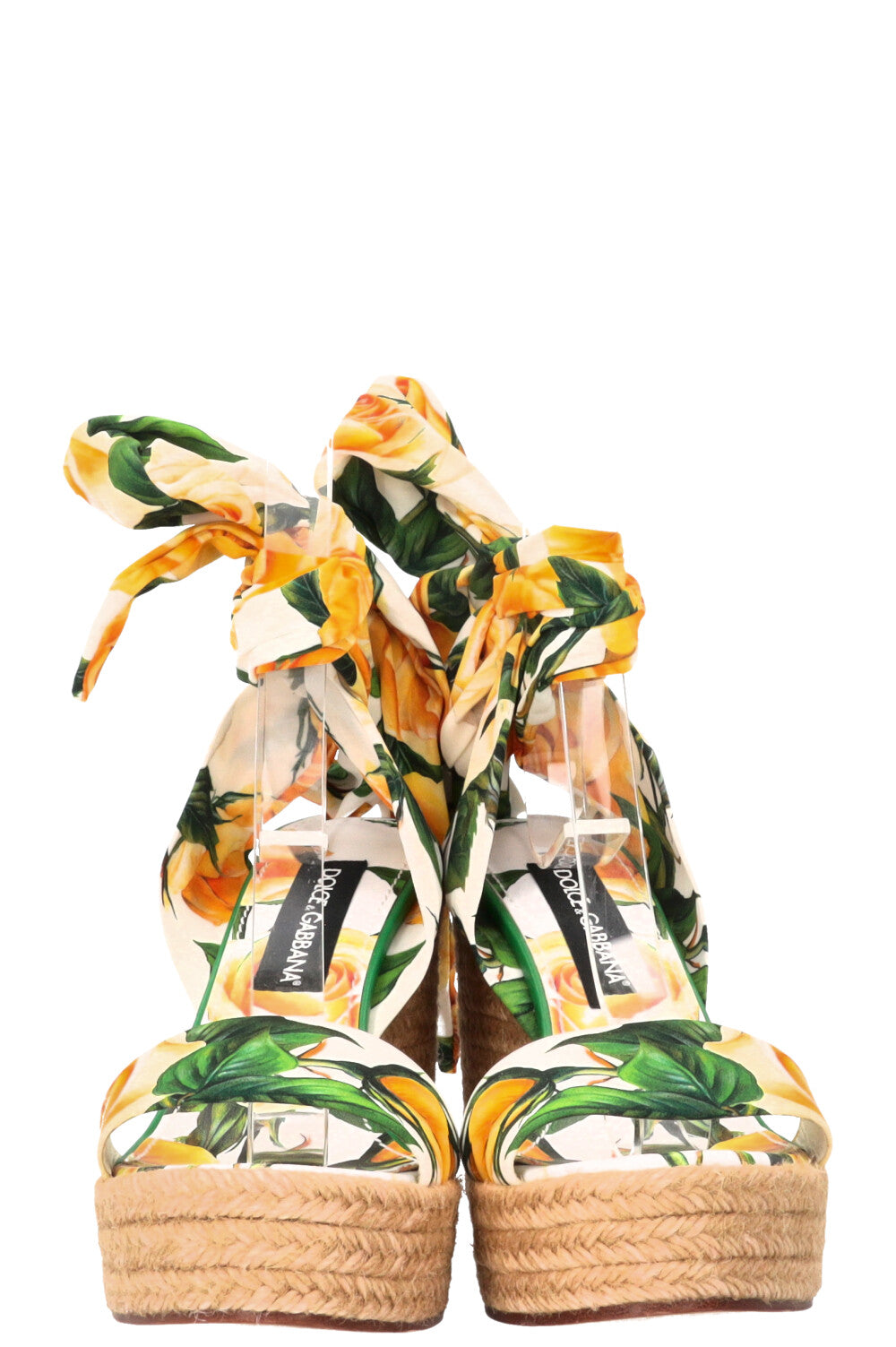 DOLCE&GABBANA Lolita Wedges Green Yellow