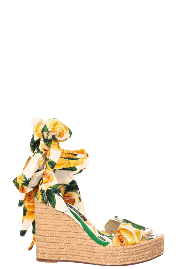 DOLCE&GABBANA Lolita Wedges Green Yellow
