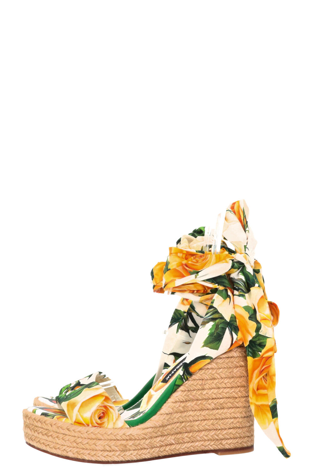 DOLCE&GABBANA Lolita Wedges Green Yellow