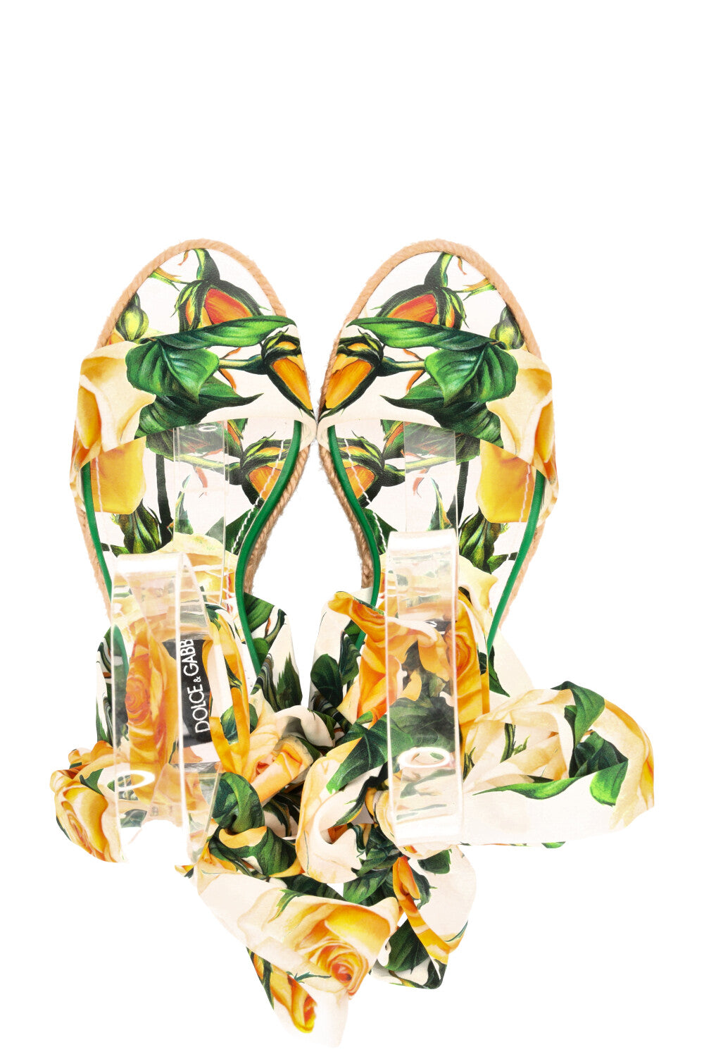 DOLCE&GABBANA Lolita Wedges Green Yellow