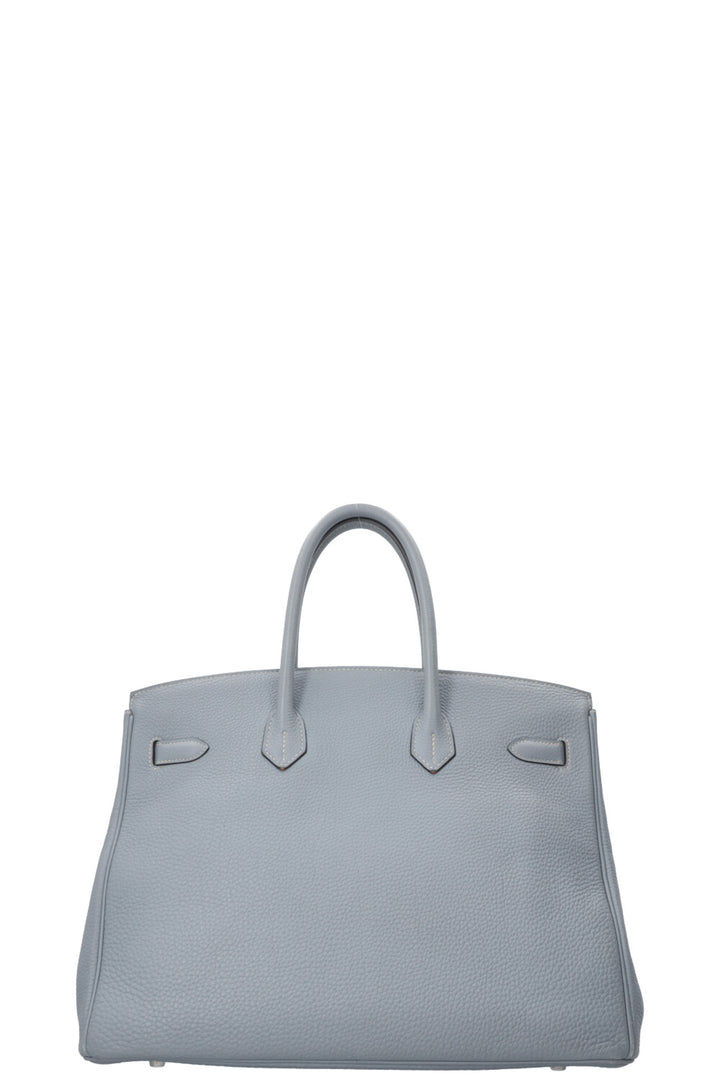 HERMÈS Birkin 35 Togo Bleu Lin