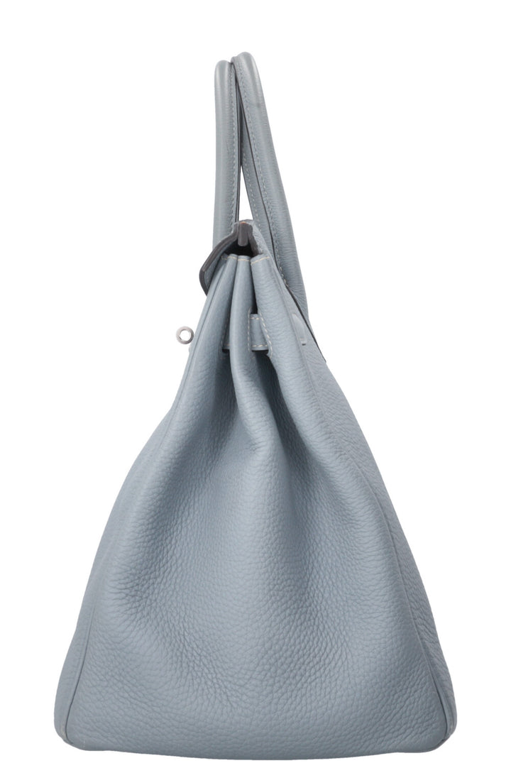 HERMÈS Birkin 35 Togo Bleu Lin