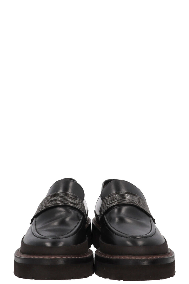 Mocassins épais Monili en cuir marron BRUNELLO CUCINELLI