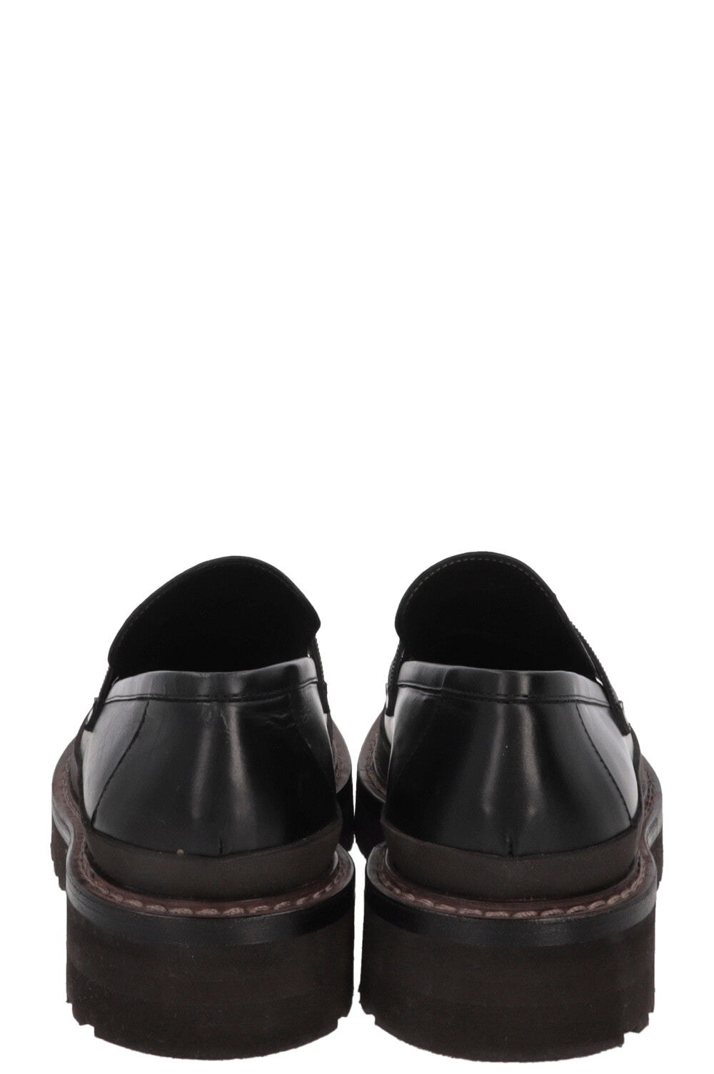 Mocassins épais Monili en cuir marron BRUNELLO CUCINELLI