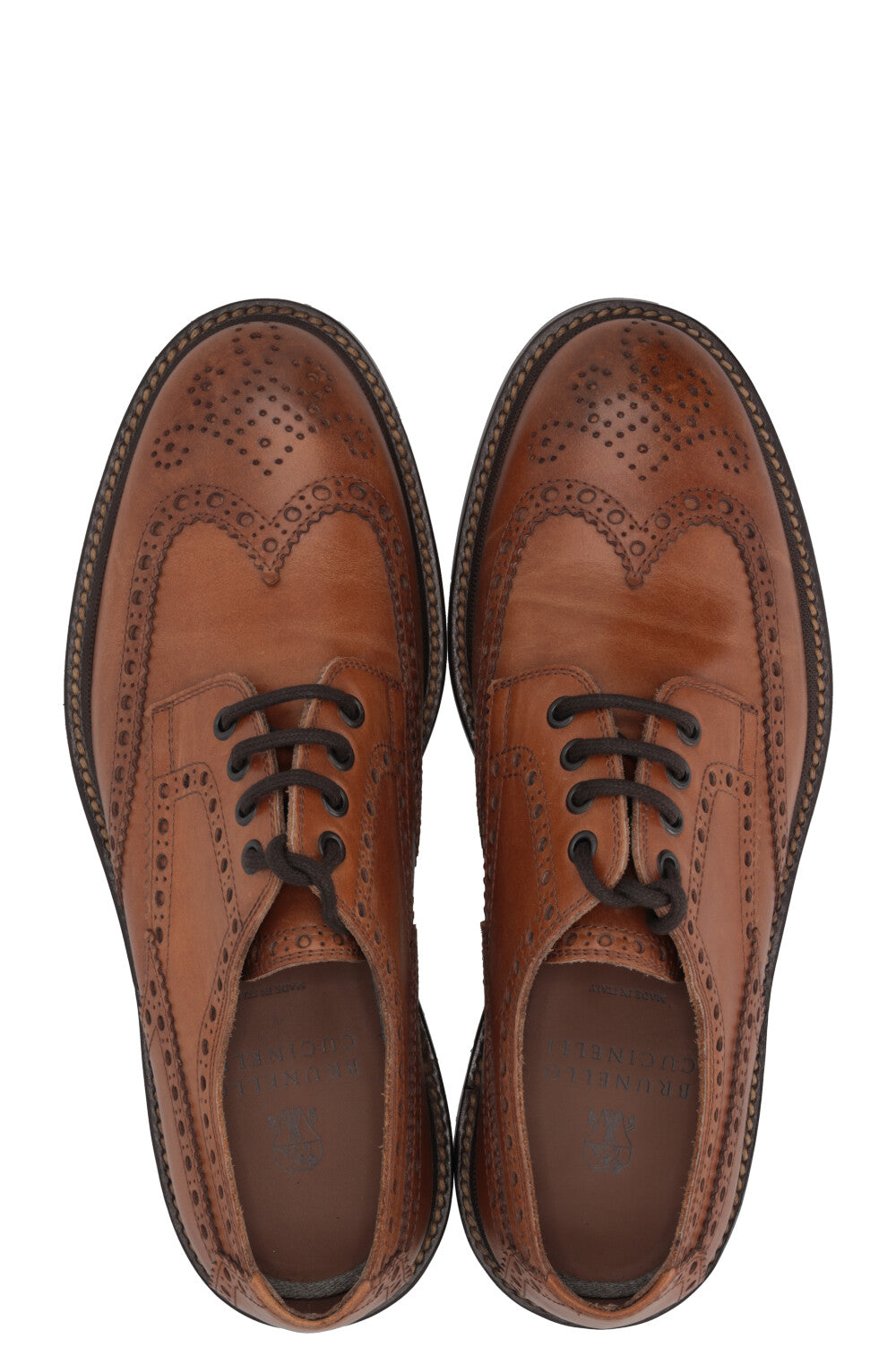 BRUNELLO CUCINELLI Derby Shoes Leather Brown