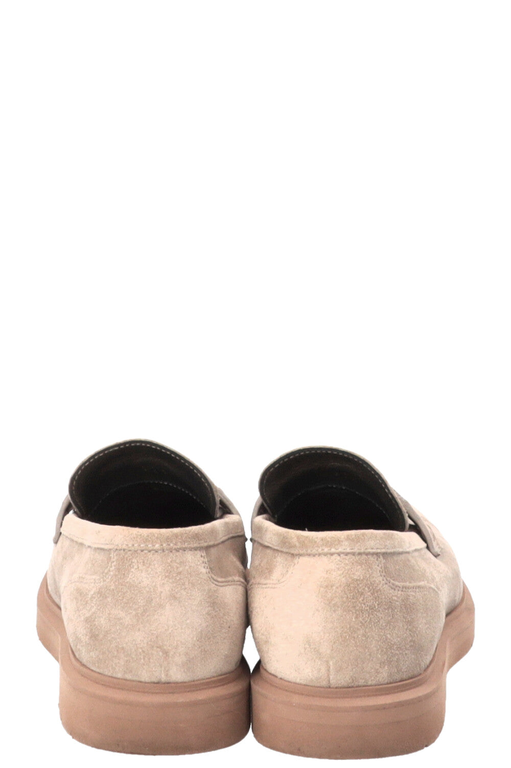 BRUNELLO CUCINELLI Monili Detail Loafers Suede Grey