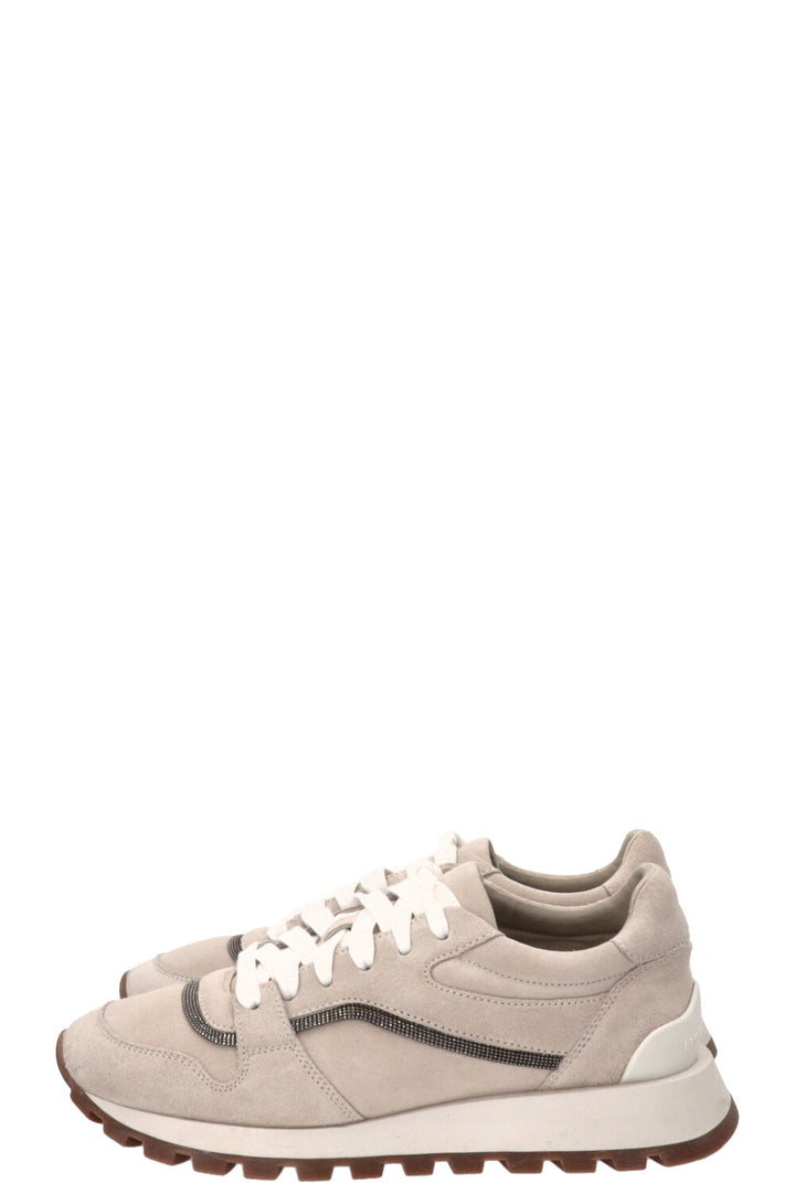 BRUNELLO CUCINELLI Monilli Sneakers Suede Beige