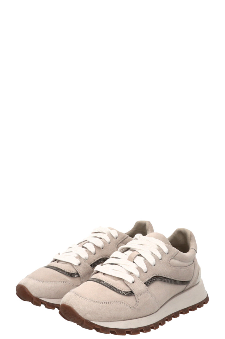 BRUNELLO CUCINELLI Monilli Sneakers Suede Beige