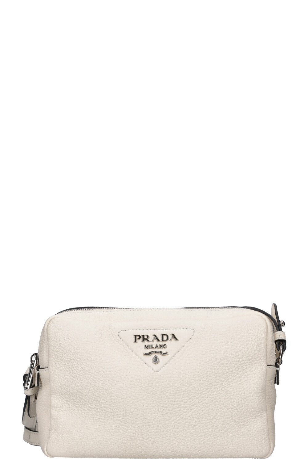 PRADA Flou Crossbody Bag White