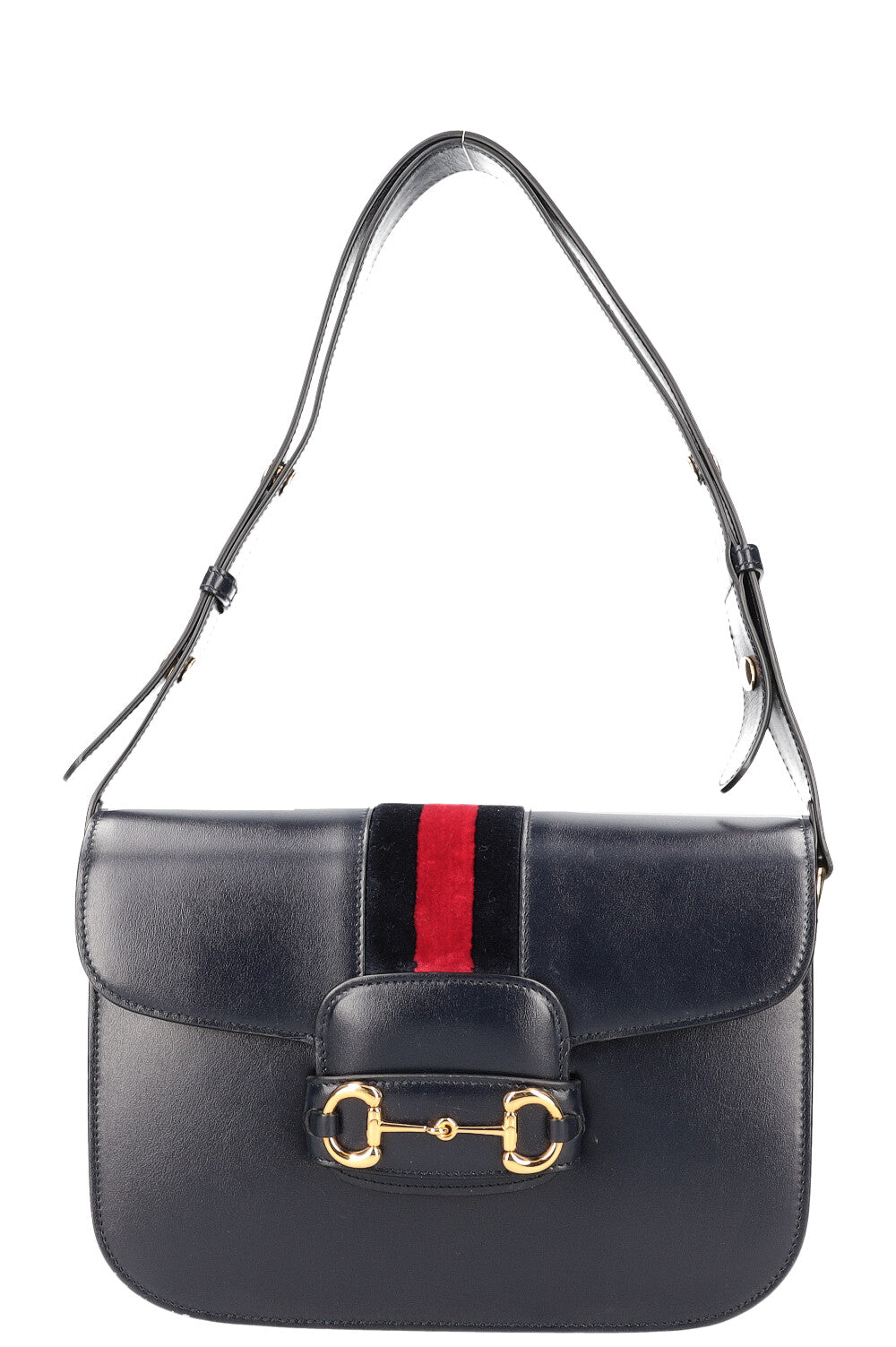 GUCCI Horsebit 1955 Shoulder Bag with Velvet Trim