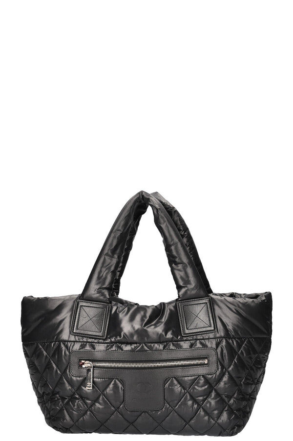 CHANEL Cocoon Bag Nylon Black