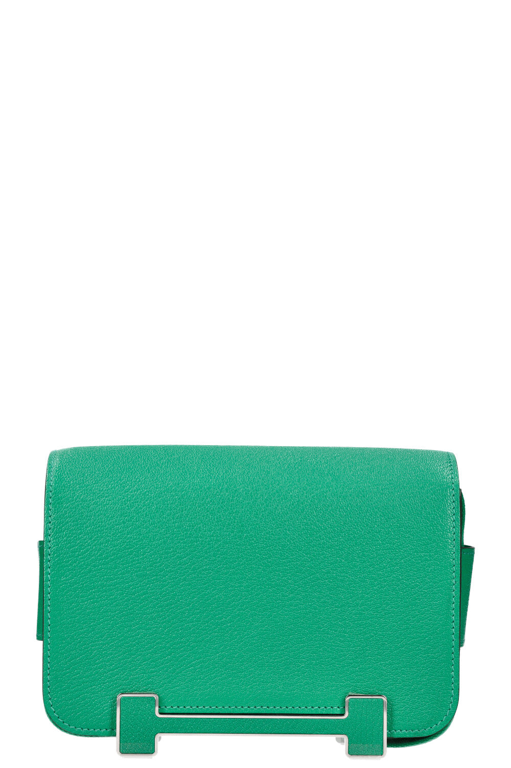 HERMÈS Geta Crossbody Bag Chevre Menthe