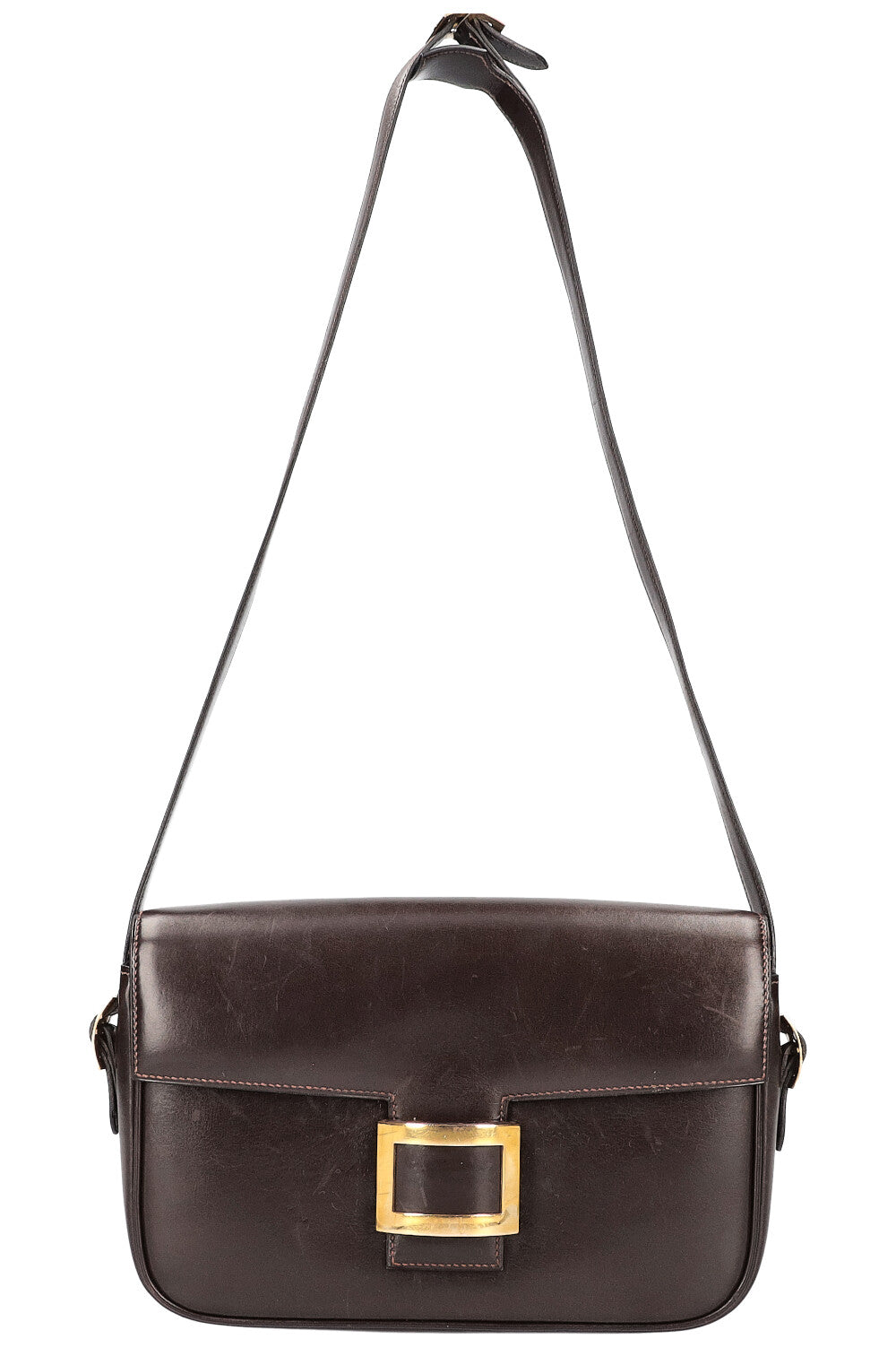 HERMÈS Martine Crossbody Bag Box Brown