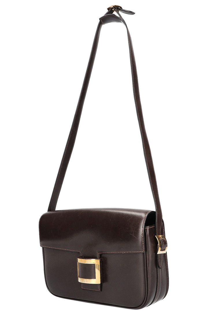 HERMÈS Martine Crossbody Bag Box Brown