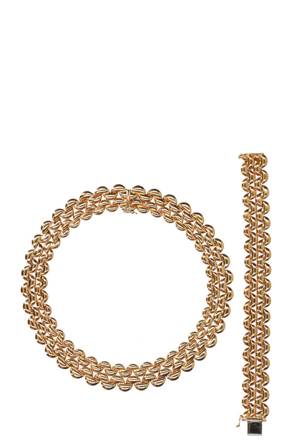 CARTIER Collier et bracelet Demi-Lune