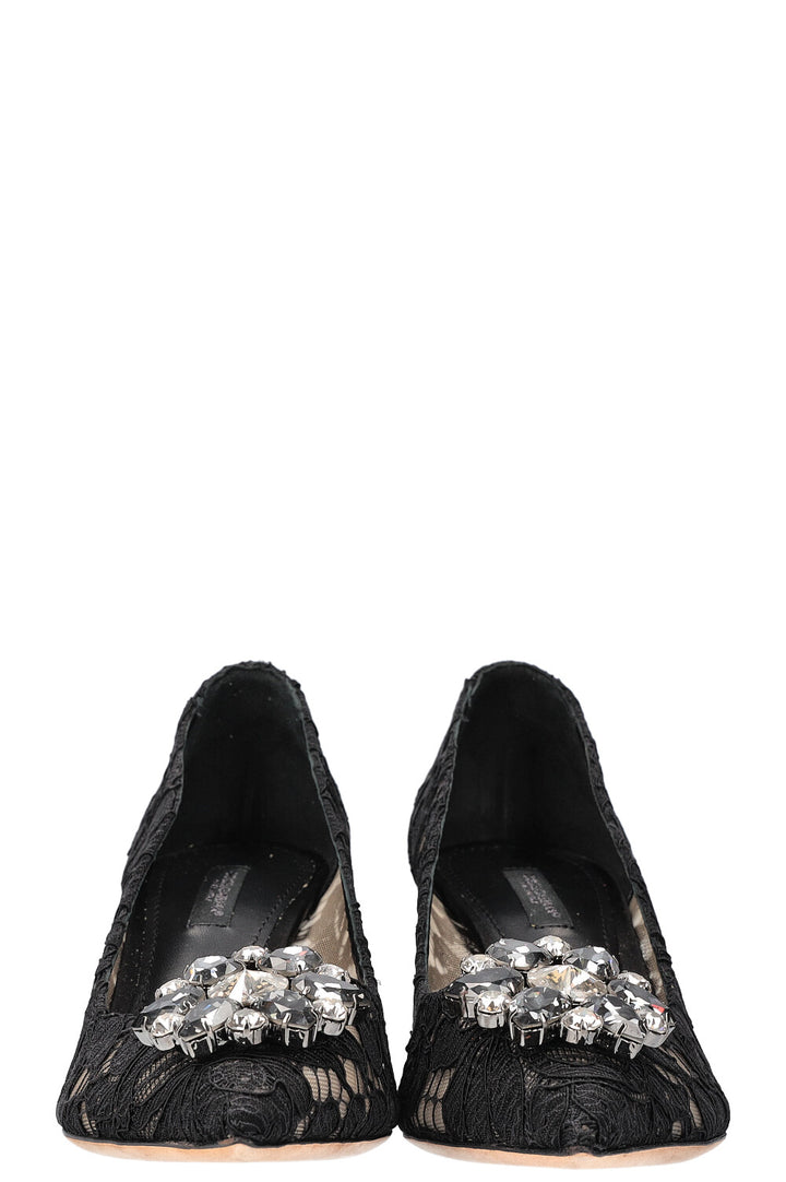 DOLCE&GABBANA Bellucci Mid Heels Lace Black