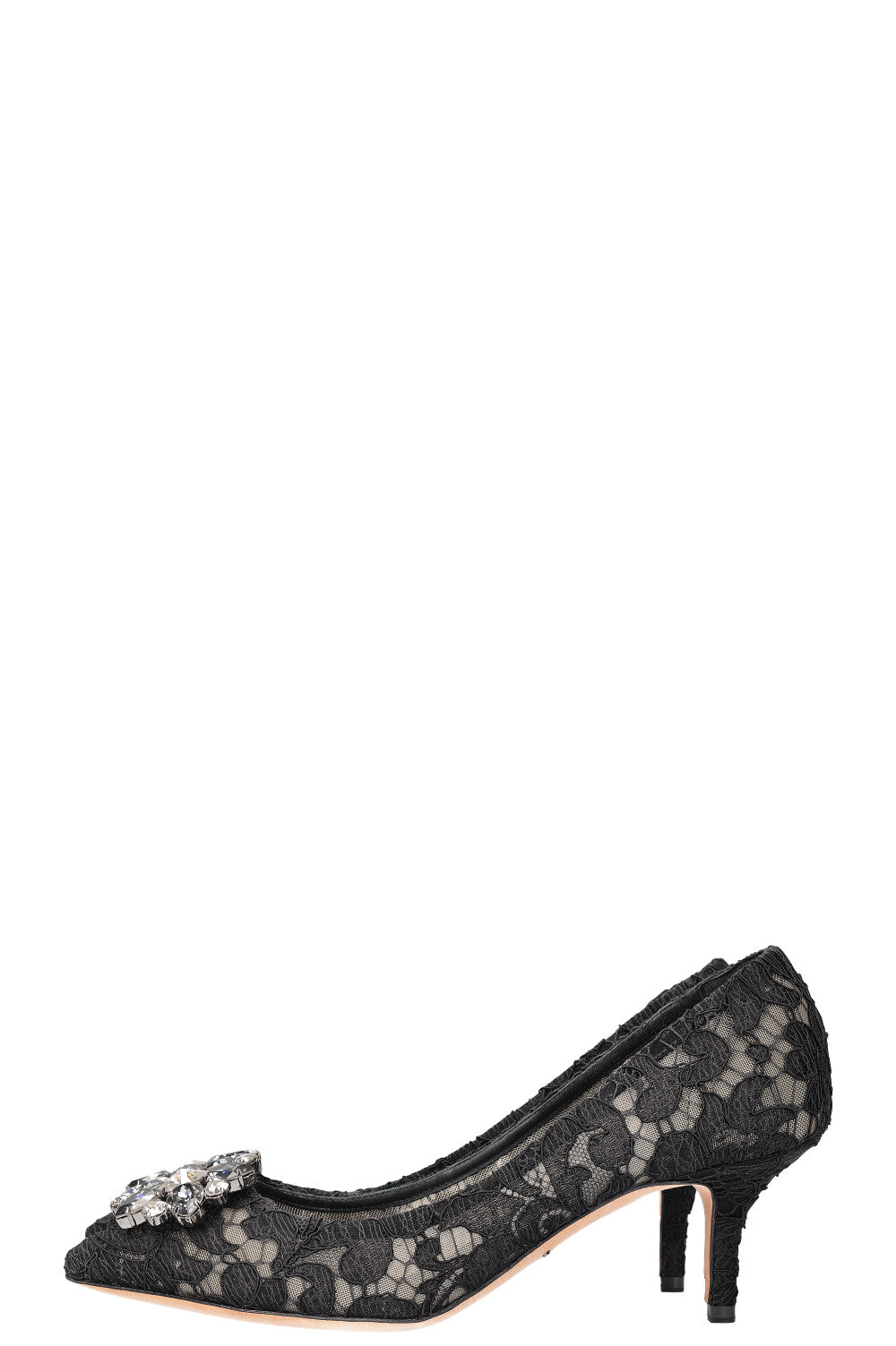 DOLCE&GABBANA Bellucci Mid Heels Lace Black