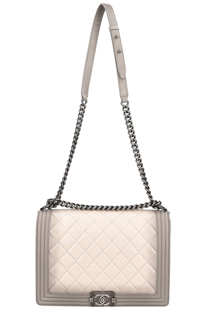CHANEL Boy Bag Large Grey