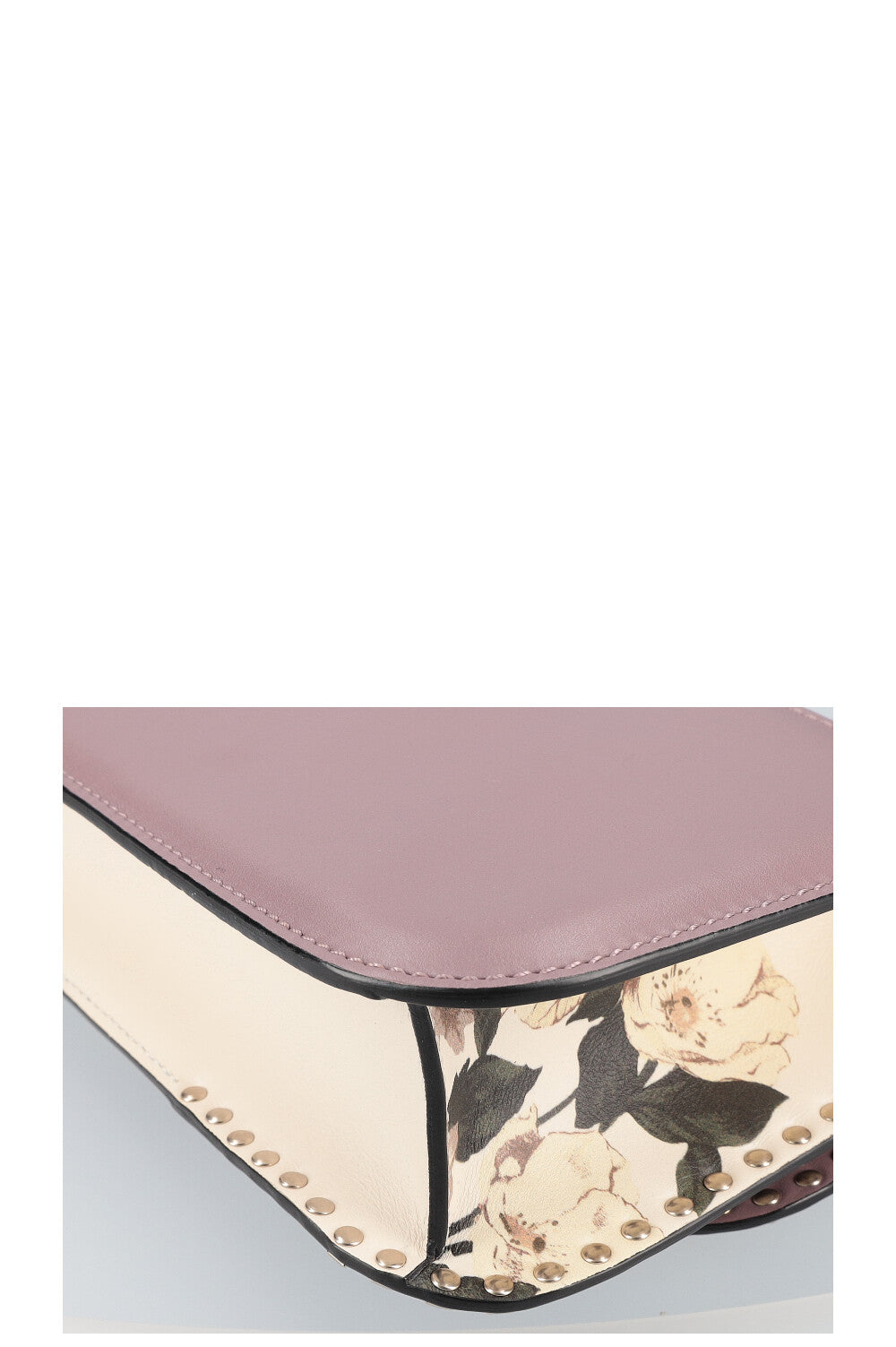 VALENTINO Glam Lock Bag Flowers Lilac