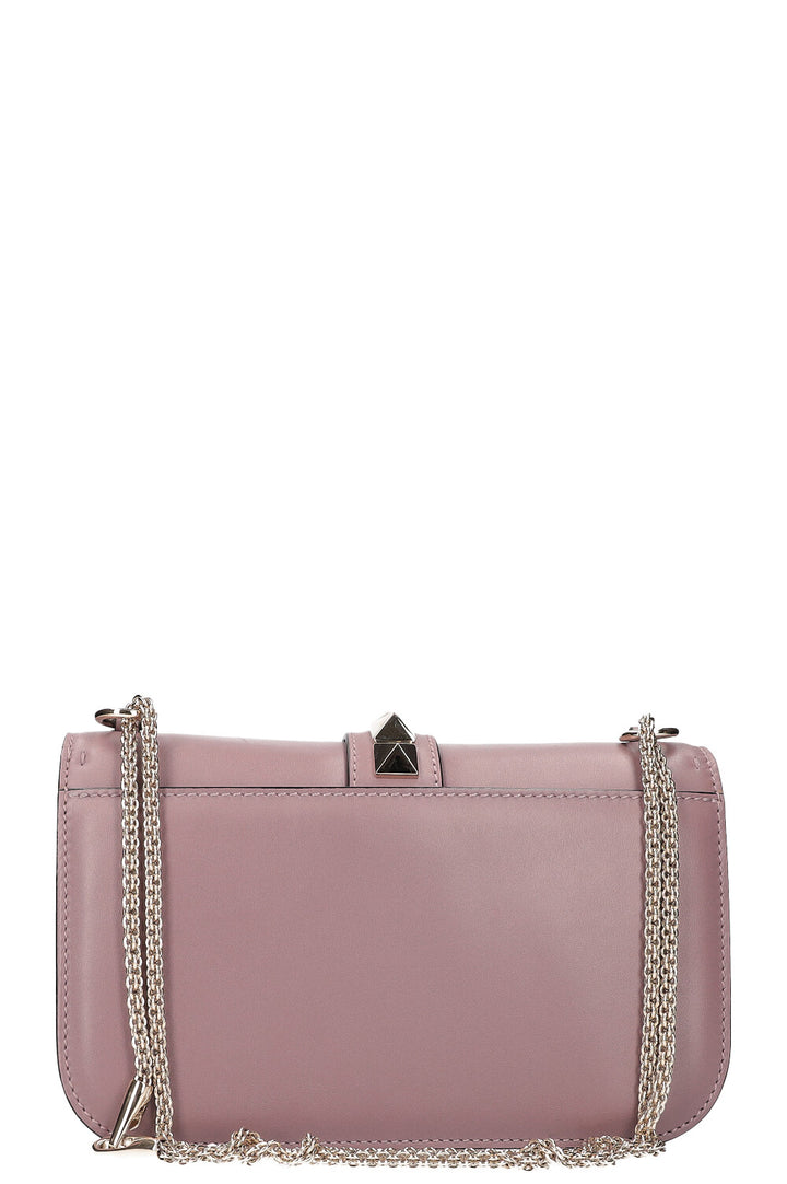 VALENTINO Glam Lock Bag Flowers Lilac