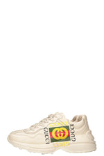 GUCCI Rhyton Square Logo Sneaker White Leather