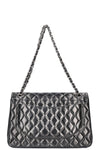 CHANEL Maxi Double Flap Bag Lambskin Black
