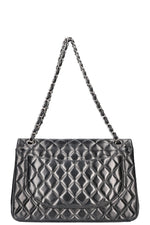 CHANEL Maxi Double Flap Bag Lambskin Black