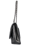 CHANEL Maxi Double Flap Bag Lambskin Black