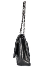 CHANEL Maxi Double Flap Bag Lambskin Black