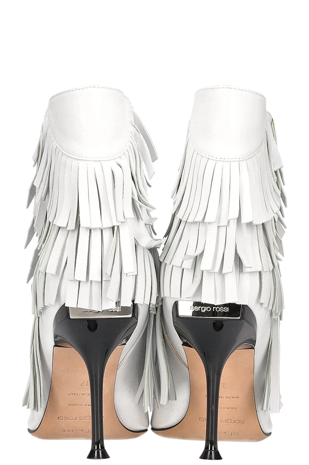 SERGIO ROSSI Boots Fringes White