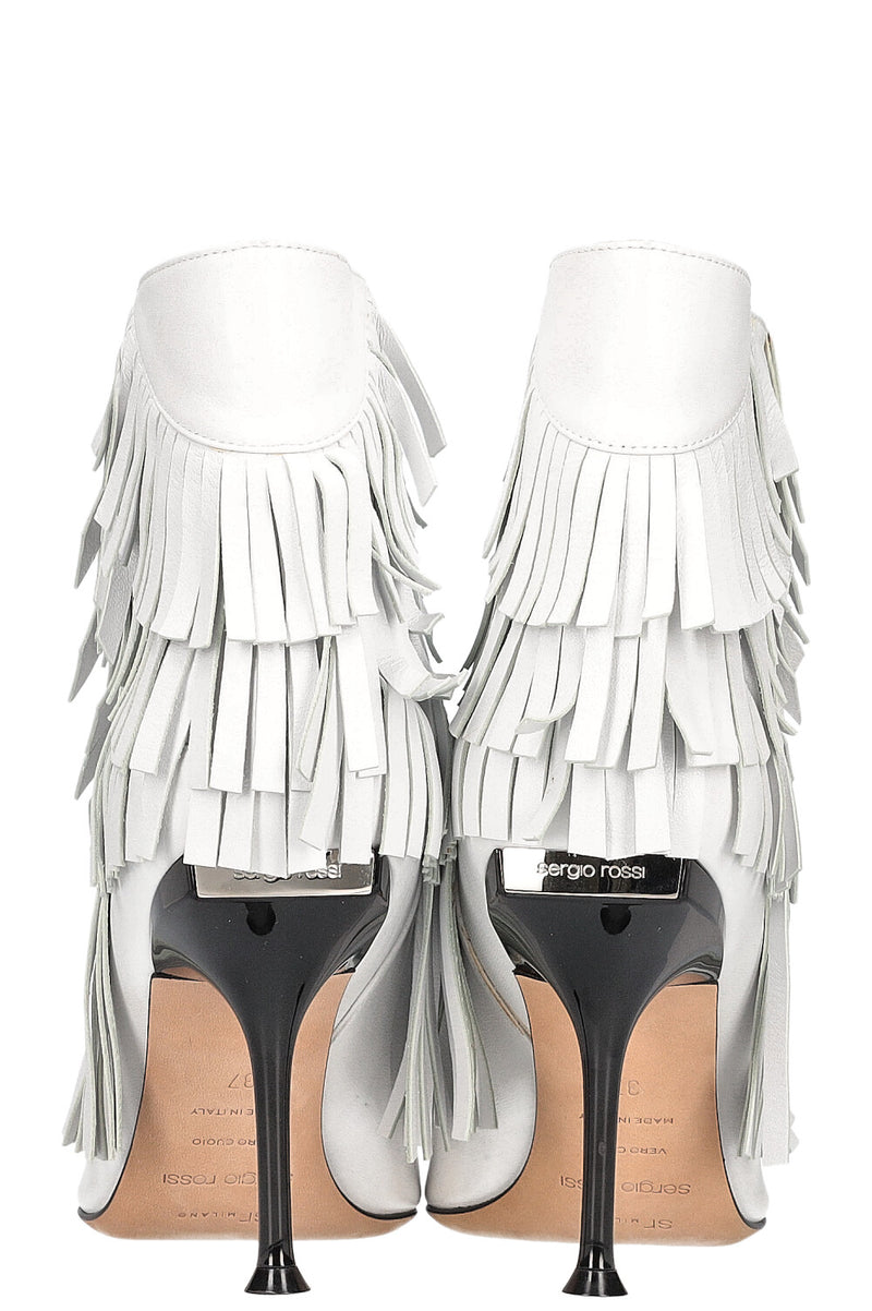 SERGIO ROSSI Boots Fringes White