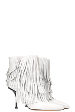 SERGIO ROSSI Boots Fringes White