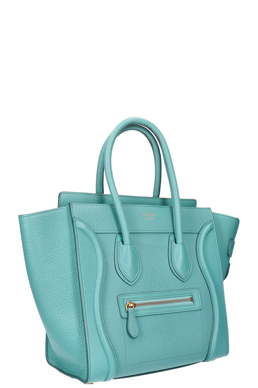 CÉLINE Micro Luggage Turquoise Micro